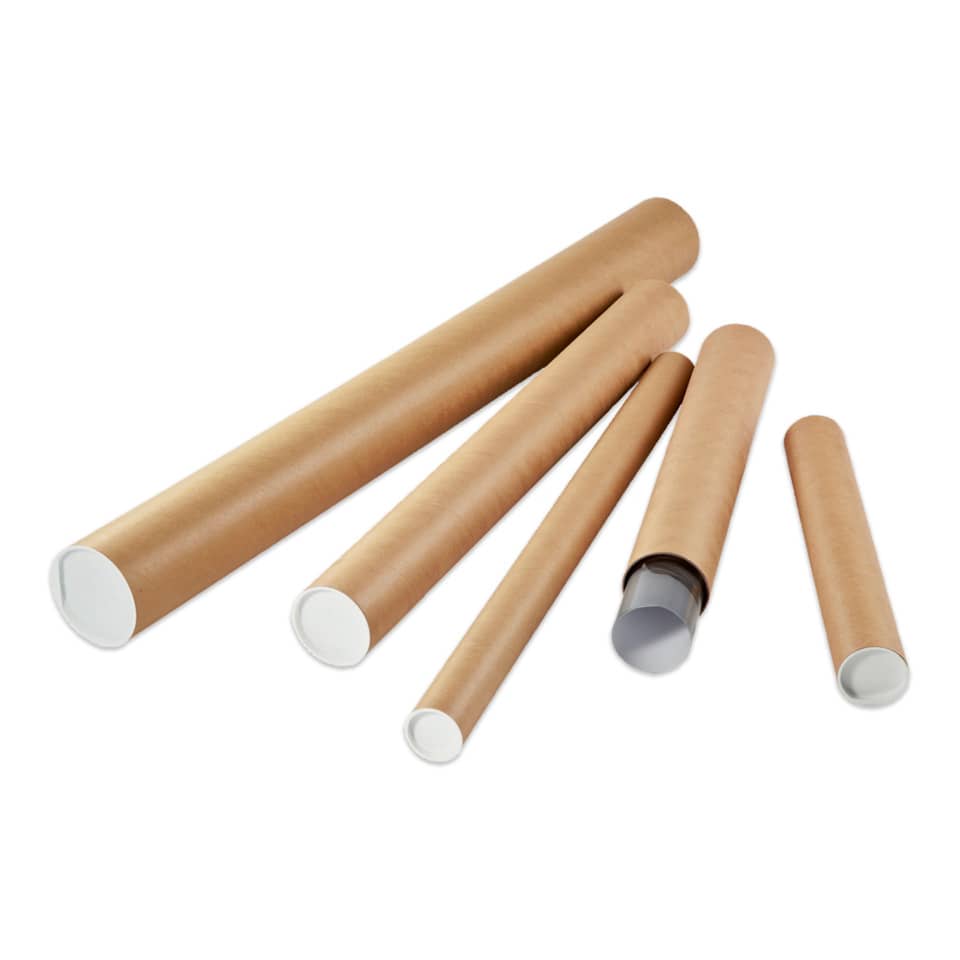 Versandrohr, Ø80x750mm, 10 Stück, braun COLOMPAC 30001359 30001359 10ST