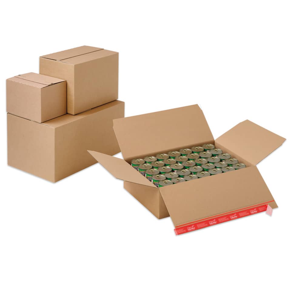 Versandkarton Blitzboden, 218x169x119mm, braun COLOMPAC 30000314 COLOMPAC 30000314 selbstklebend