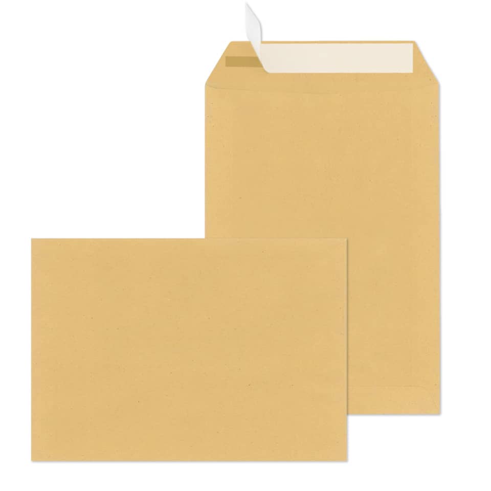 Versandtasche, C5, 90g/m², Haftklebend, 500 Stück, braun MAILMEDIA 30006889 MAILMEDIA 30006889 500ST