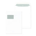 Versandtasche mit Fenster gummiert, C4, 100g/m², Nassklebend, 250 Stück, weiß MAILMEDIA 30005501 MAILMEDIA 30005501 250ST