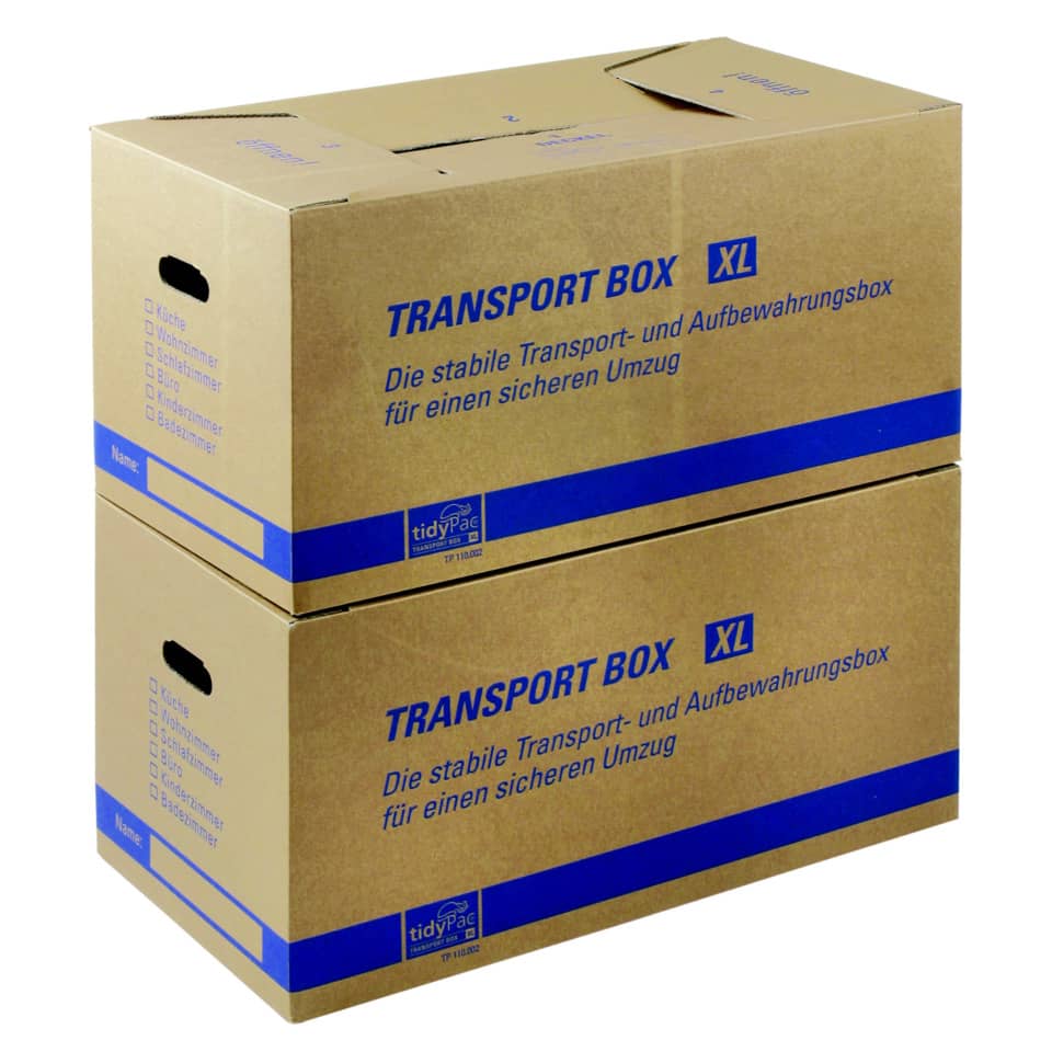 Transportbox XL, 650 x 350 x 370 mm, braun TIDYPAC 30000926 TIDYPAC 30000926 68x35x35,5cm