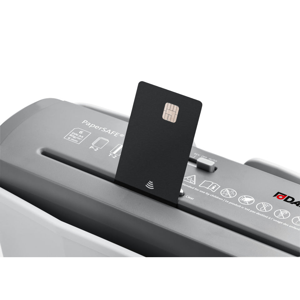 Aktenvernichter PaperSAFE® 60, Streifenschnitt 6mm, P2, 6 Blatt, grau DAHLE 23060-16167