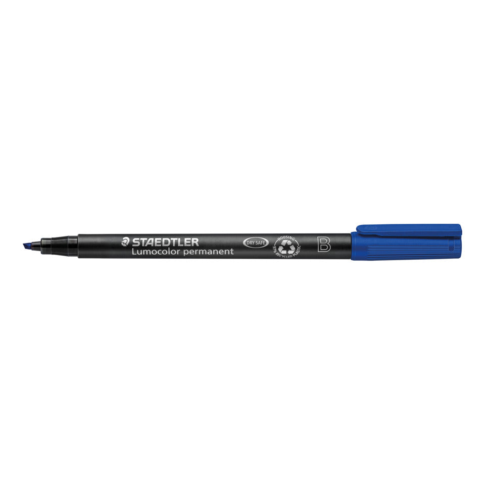 Folienstift Lumocolor® permanent, ca. 1.0 mm oder 2.5 mm, blau STAEDTLER 314-3 STAEDTLER 314-3 permanent