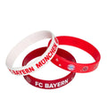 Kinder-Armband Silikon 3er-Set rot+weiß FC BAYERN 29904 FCBAYERN 29904