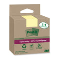 Haftnotizblock Super Sticky Recycling Notes, 76x76mm, 4x70 Blatt, gelb POST-IT 654 RSSCY 3+1F POST-IT 654 RSSCY 3+1F 76x76mm Super