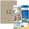 Etiketten aus Silphie-Papier permanent, 97x42,3mm, 240 Stück, braun HERMA 10754 HERMA 10754 permanent Silphie-Papier