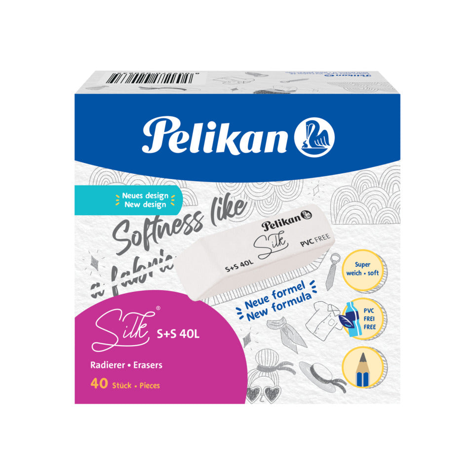 Radierer Silk S+S 40L, weiß PELIKAN 300007902 PELIKAN 300007902 606141