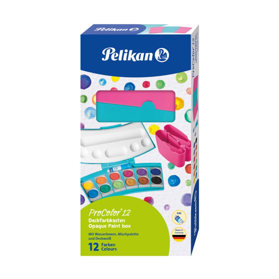Farbkasten ProColor® 735 PC/12, 12 Farben, türkis/pink PELIKAN 300008241 PELIKAN 300008241 701198 735 PC/12