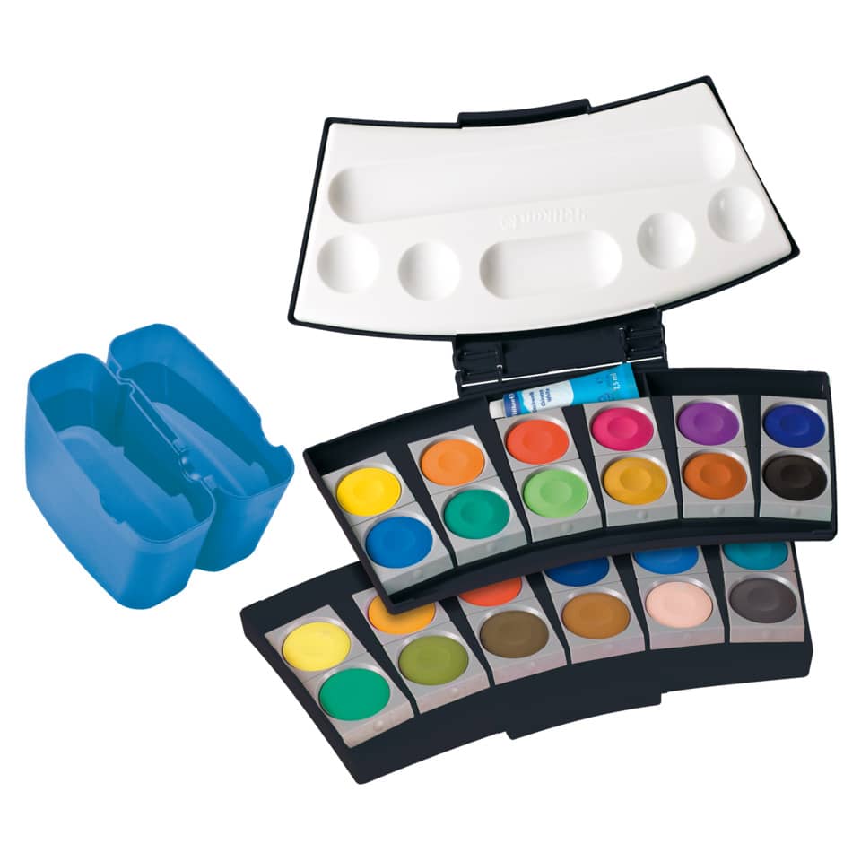 Farbkasten ProColor® 735 PC/24, 24 Farben, schwarz/blau PELIKAN 300008244 PELIKAN 300008244 701228 735/24