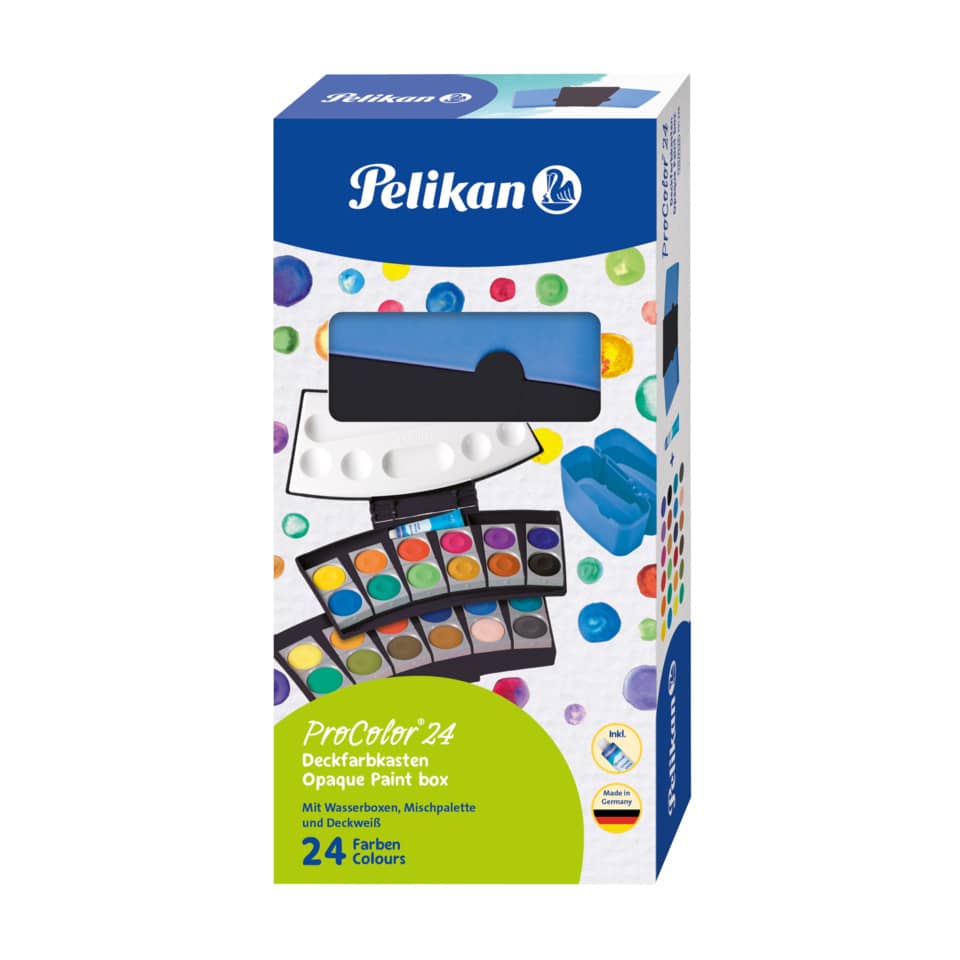 Farbkasten ProColor® 735 PC/24, 24 Farben, schwarz/blau PELIKAN 300008244 PELIKAN 300008244 701228 735/24