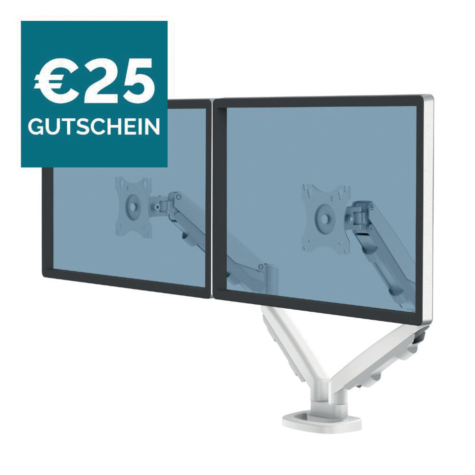 Doppel-Monitorarm Eppa(TM), weiß FELLOWES 9683501 FELLOWES FW9683501 Eppa ESI Series