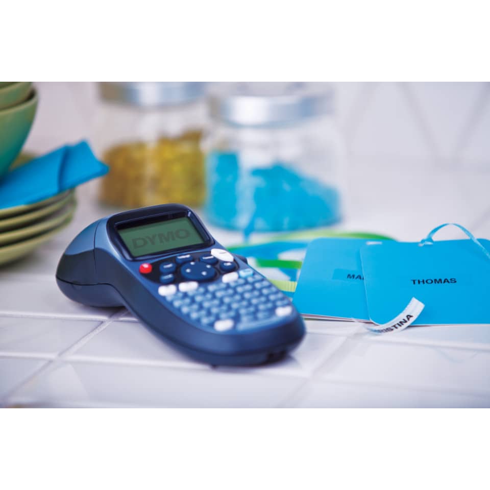 Beschriftungsgerät LetraTag® 100H, ABC-Tastatur, Thermodirektdruck, schwarz/blau DYMO 2174576 DYMO 2174576 ABC-Tastatur