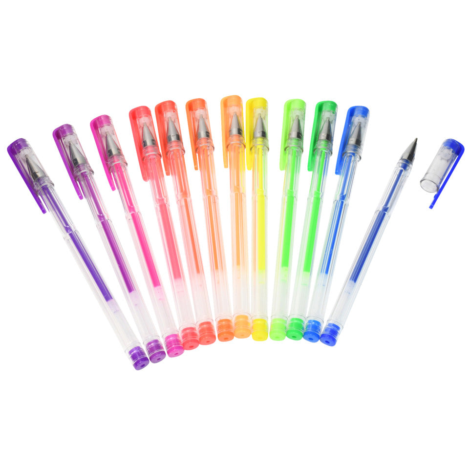 Gelschreiber Neon, 12 Stück, Etui DONAU 5110300-99