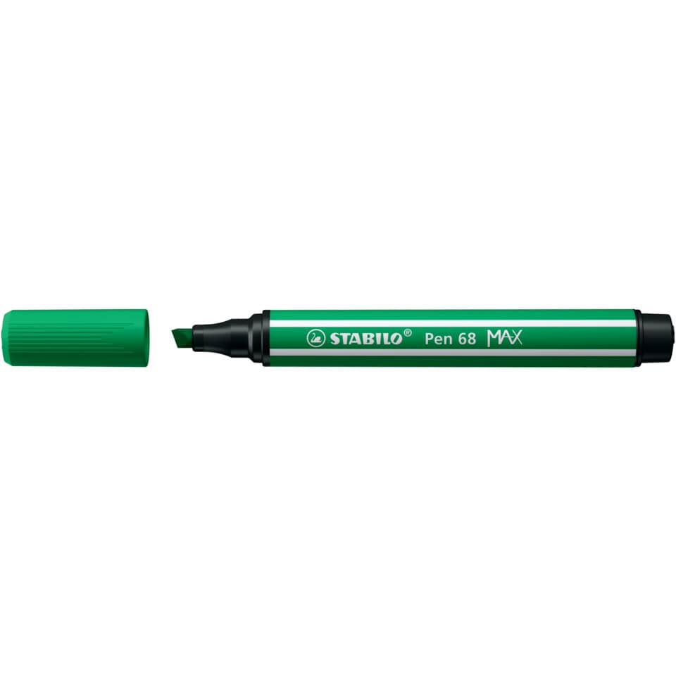 Faserschreiber Pen 68 MAX, 1 + 5 mm, Keilspitze, grün STABILO 768/36