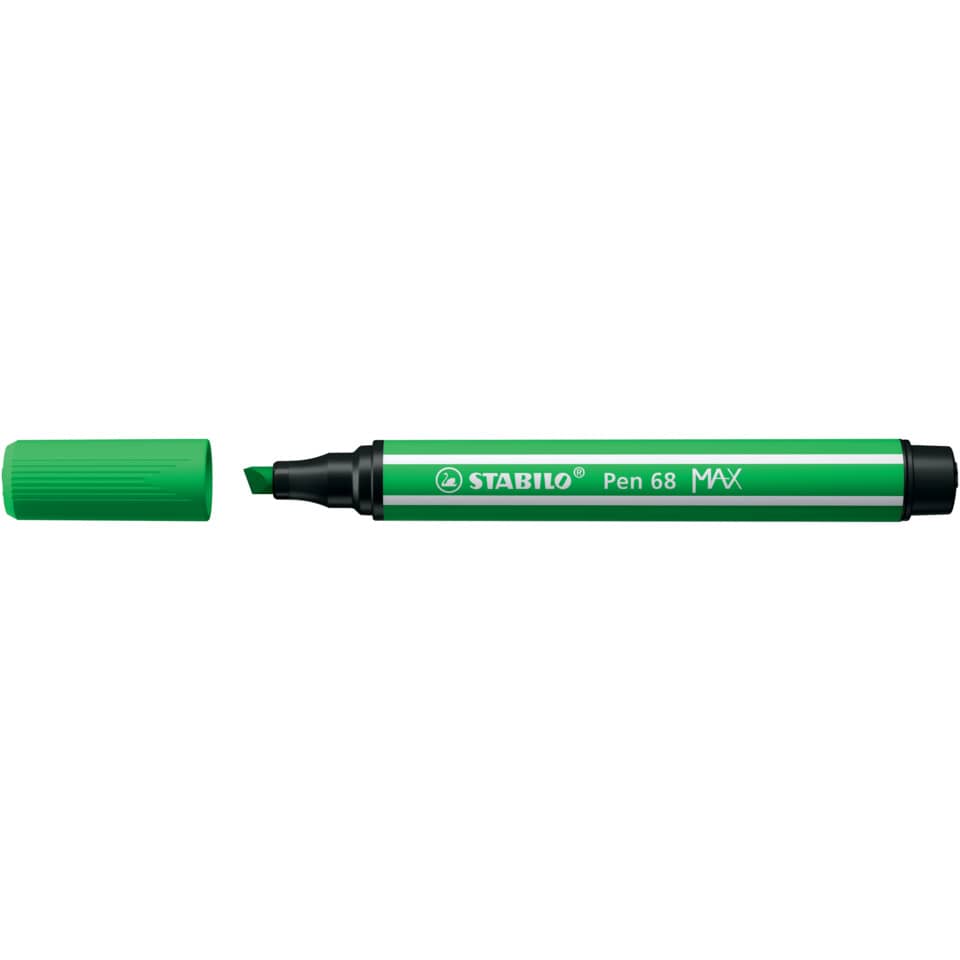 Faserschreiber Pen 68 MAX, 1 + 5 mm, Keilspitze, hellgrün STABILO 768/43