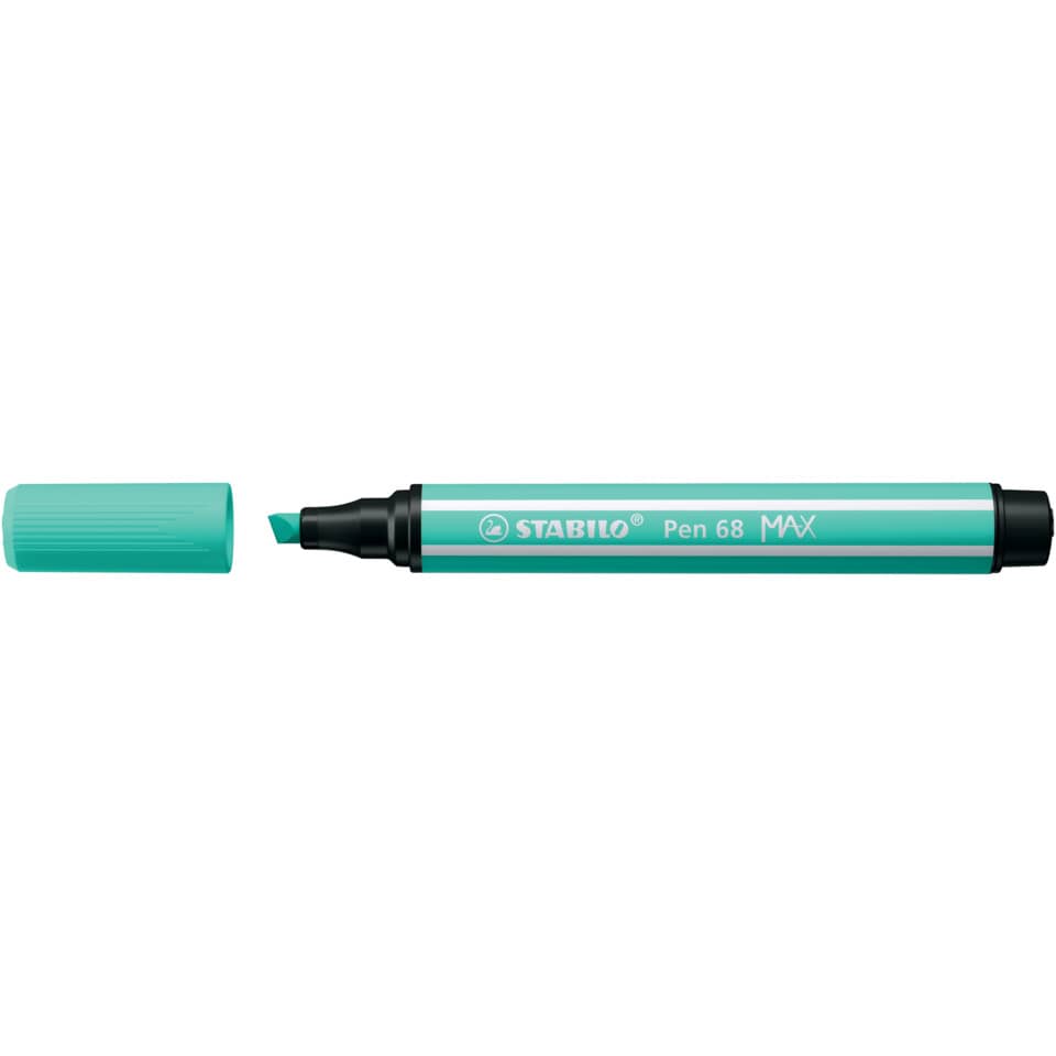 Faserschreiber Pen 68 MAX, 1 + 5 mm, Keilspitze, eisgrün STABILO 768/13