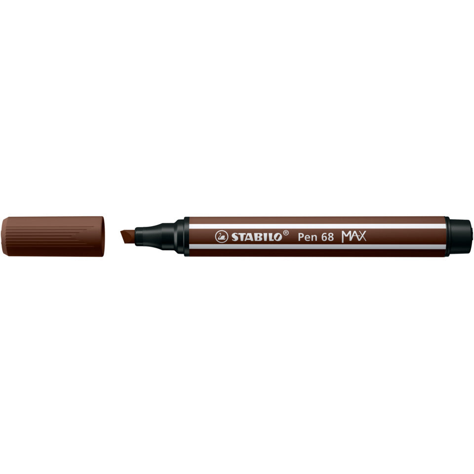 Faserschreiber Pen 68 MAX, 1 + 5 mm, Keilspitze, braun STABILO 768/45