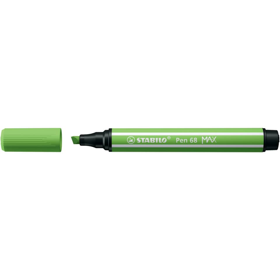 Faserschreiber Pen 68 MAX, 1 + 5 mm, Keilspitze, hellgrün STABILO 768/33