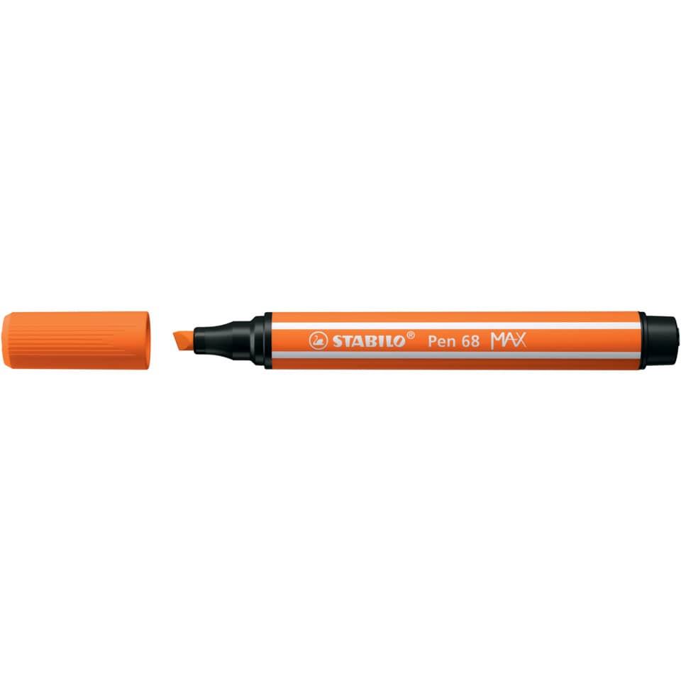 Faserschreiber Pen 68 MAX, 1 + 5 mm, Keilspitze, gelbrot STABILO 768/30