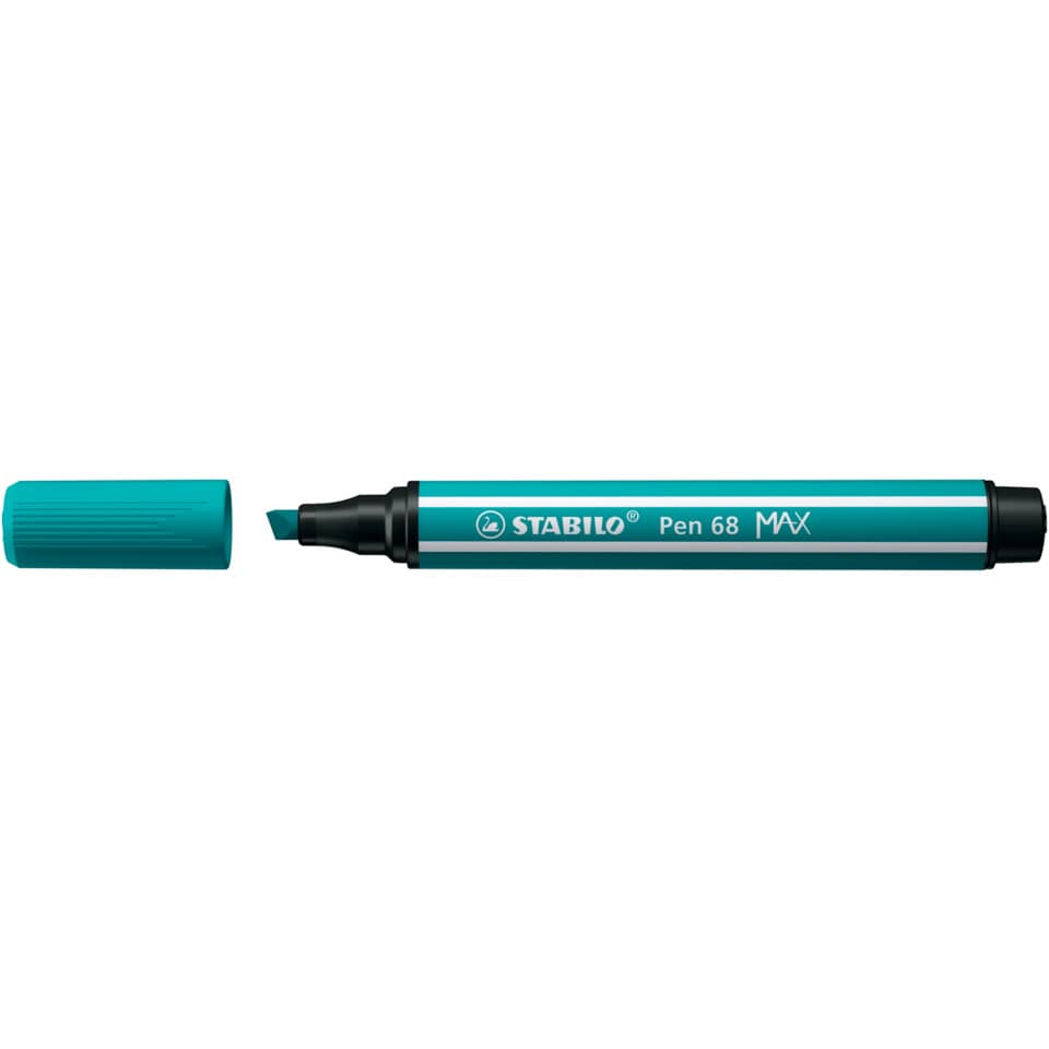 Faserschreiber Pen 68 MAX, 1 + 5 mm, Keilspitze, türkisblau STABILO 768/51