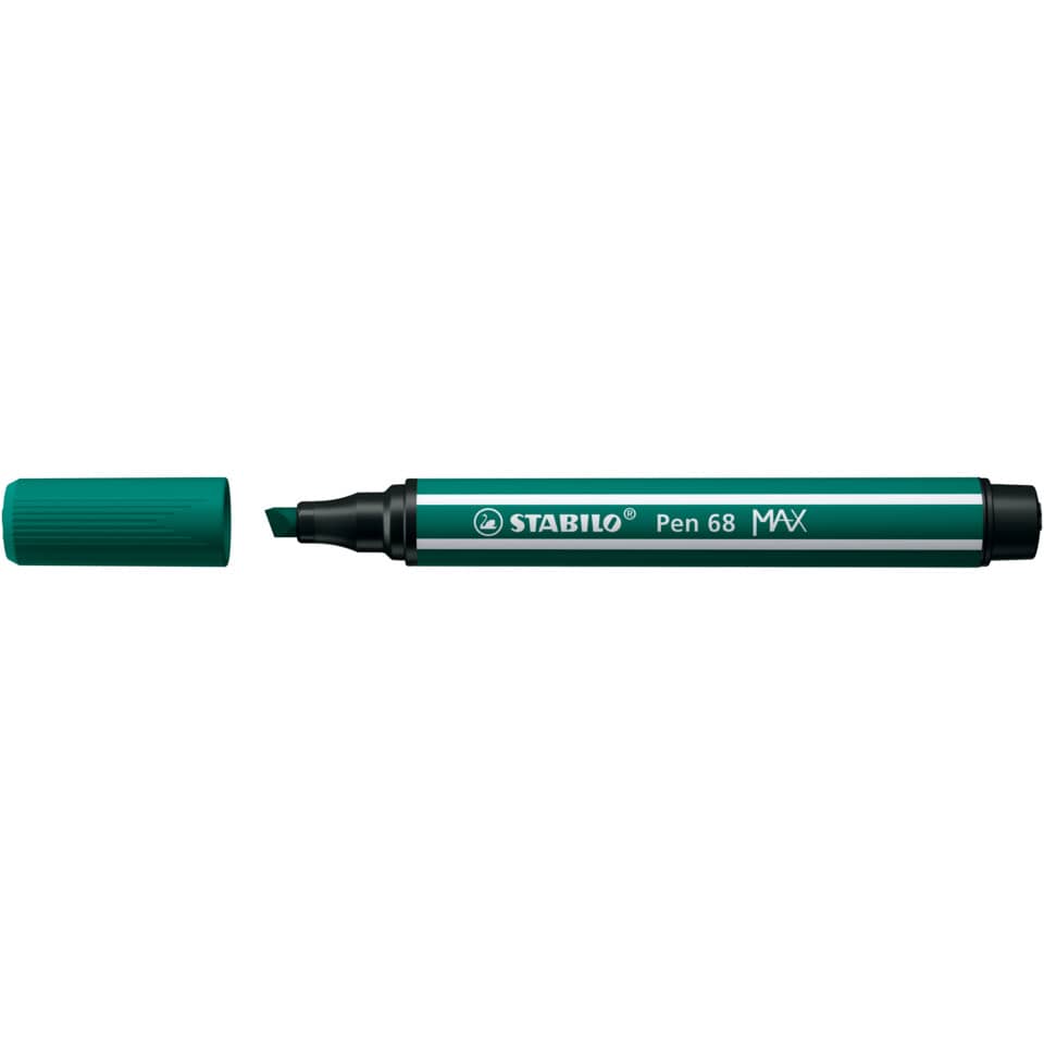 Faserschreiber Pen 68 MAX, 1 + 5 mm, Keilspitze, tannengrün STABILO 768/53