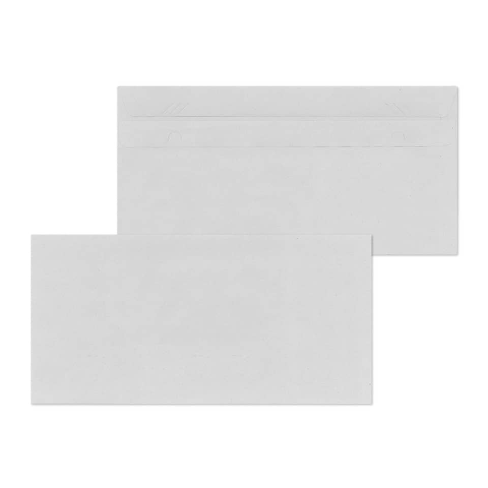 Briefumschlag ohne Fenster, DIN lang, 75g/m², selbstklebend, 1000 Stück, grau MAILMEDIA 30005365 MAILMEDIA 30005365 1000ST UWS
