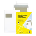 Papprückwandtasche mit Fenster, C4, 120g/m², Haftklebend, 5 Stück, weiß MAILMEDIA 30002506 30002506 5 ST Papprückwand