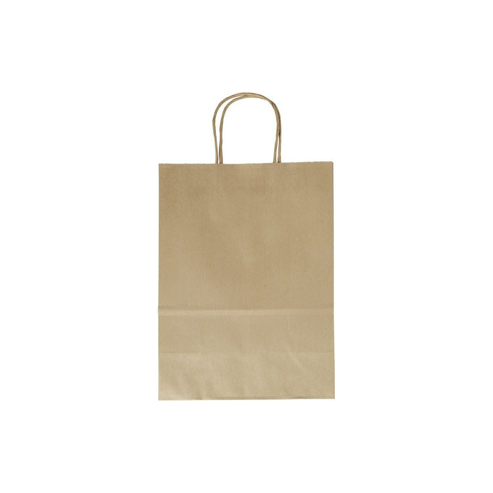 Geschenktragetasche, 18 x 8 x 21cm, 20 Stück, natur FOLIA 21810 FOLIA 21810 18x8x21 cm