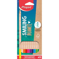 Farbstiftetui SMILING PLANET, 2,9 mm, farbig sortiert, Schachtel 12 Stück MAPED 831800FC SMILING PLANET 831800FC