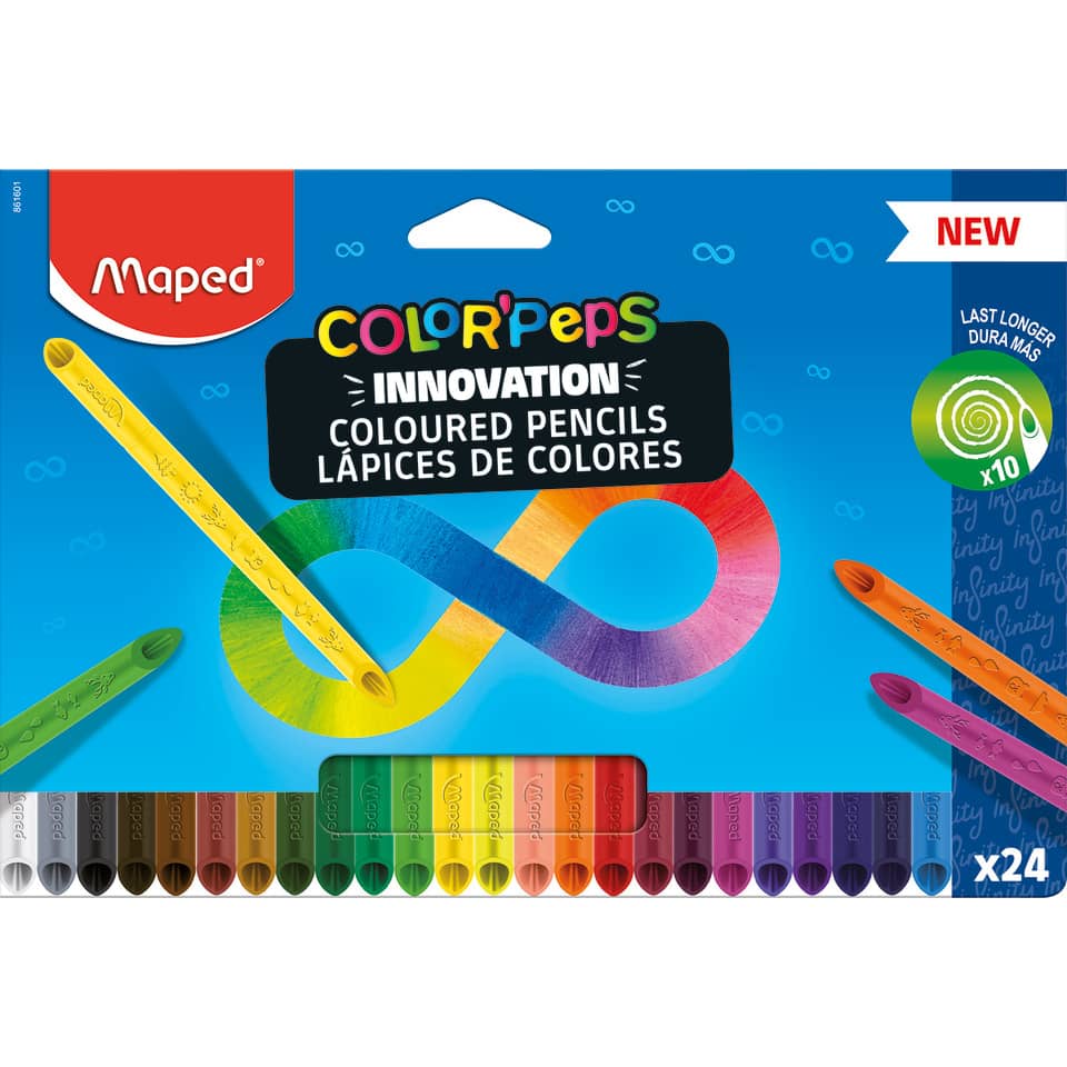 Farbstiftetui Color'Peps Infinity, 24 Stück, sortiert MAPED M861601 MAPED 861601