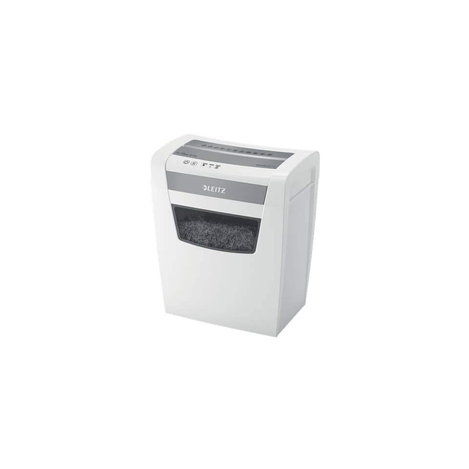 Aktenvernichter IQ Office S, Partikelschnitt 4 x 28 mm, P-4, 23L, 12 Blatt, weiß LEITZ 8099-00-00 LEITZ 8099-00-00 Office S Premium