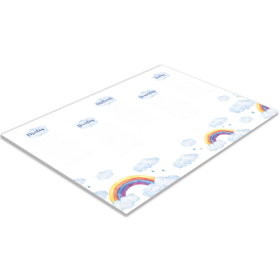Schreibunterlage "Rainbow blanko" 600 x 420mm, 25 Blatt, Papier RNK 46659 RNK 46659 600x420mm 25BL