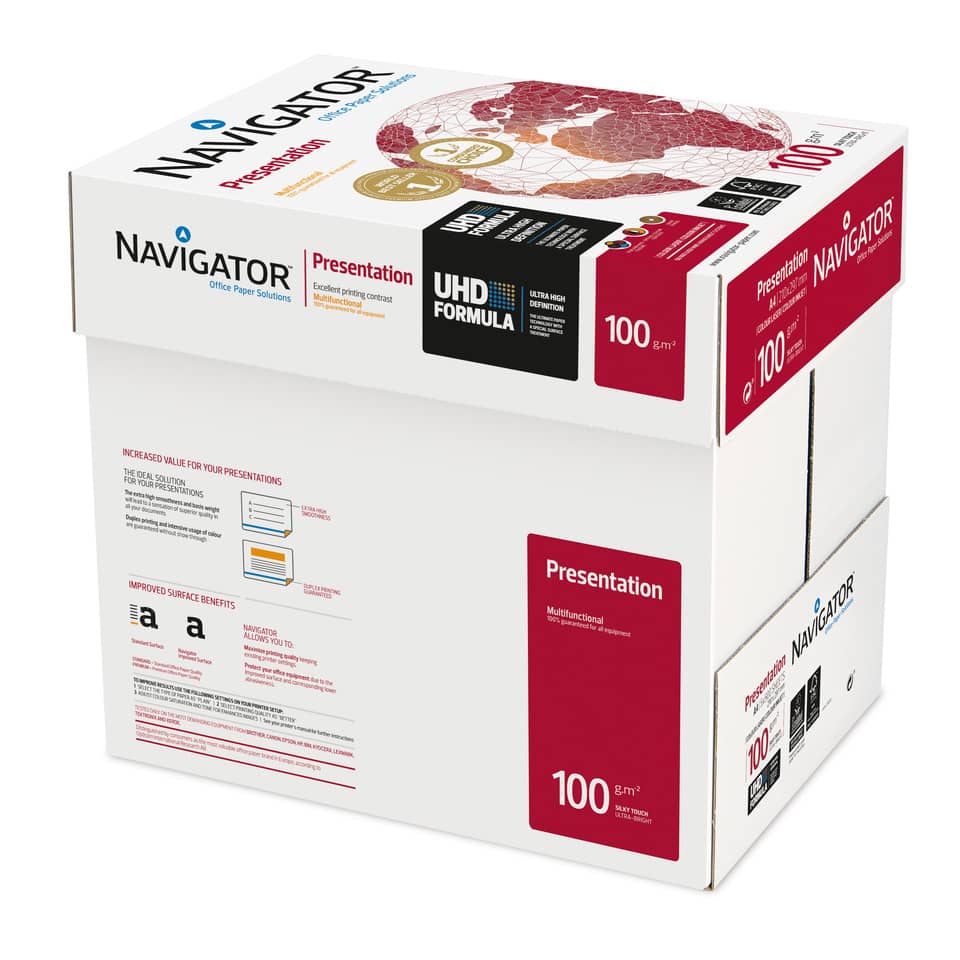 Kopierpapier Presentation, A5, 100g/m², 500 Blatt, weiß NAVIGATOR 82437AH10B NAVIGATOR 82437AH10B  Presentation