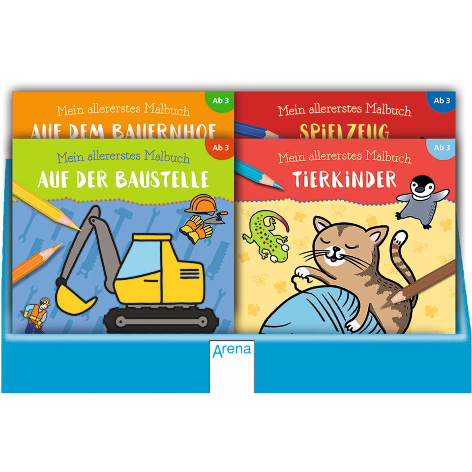 Mein allererstes Malbuch, 5 Titel, 32 Exemplare, sortiert ARENA 17370-2 ARENA 17370-2  32Ex. 5Titel