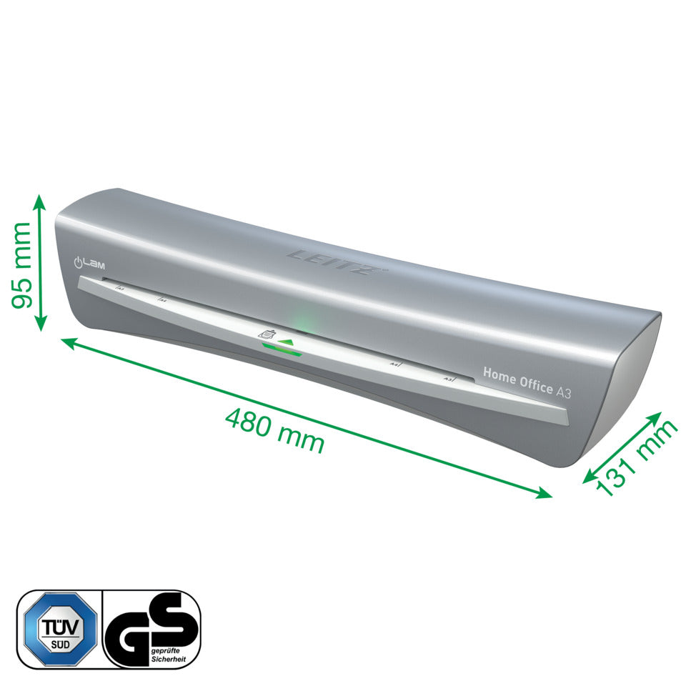 Laminator iLam HomeOffice, A3, grau LEITZ 7440-00-89