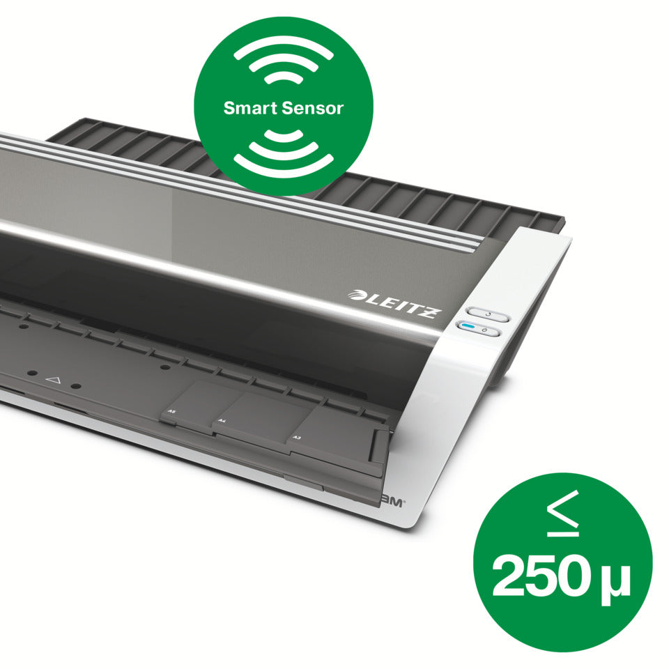 Laminator iLAM Touch 2 Turbo A3, 80-250my, weiß hochglanz/anthrazit LEITZ 7520-00-00