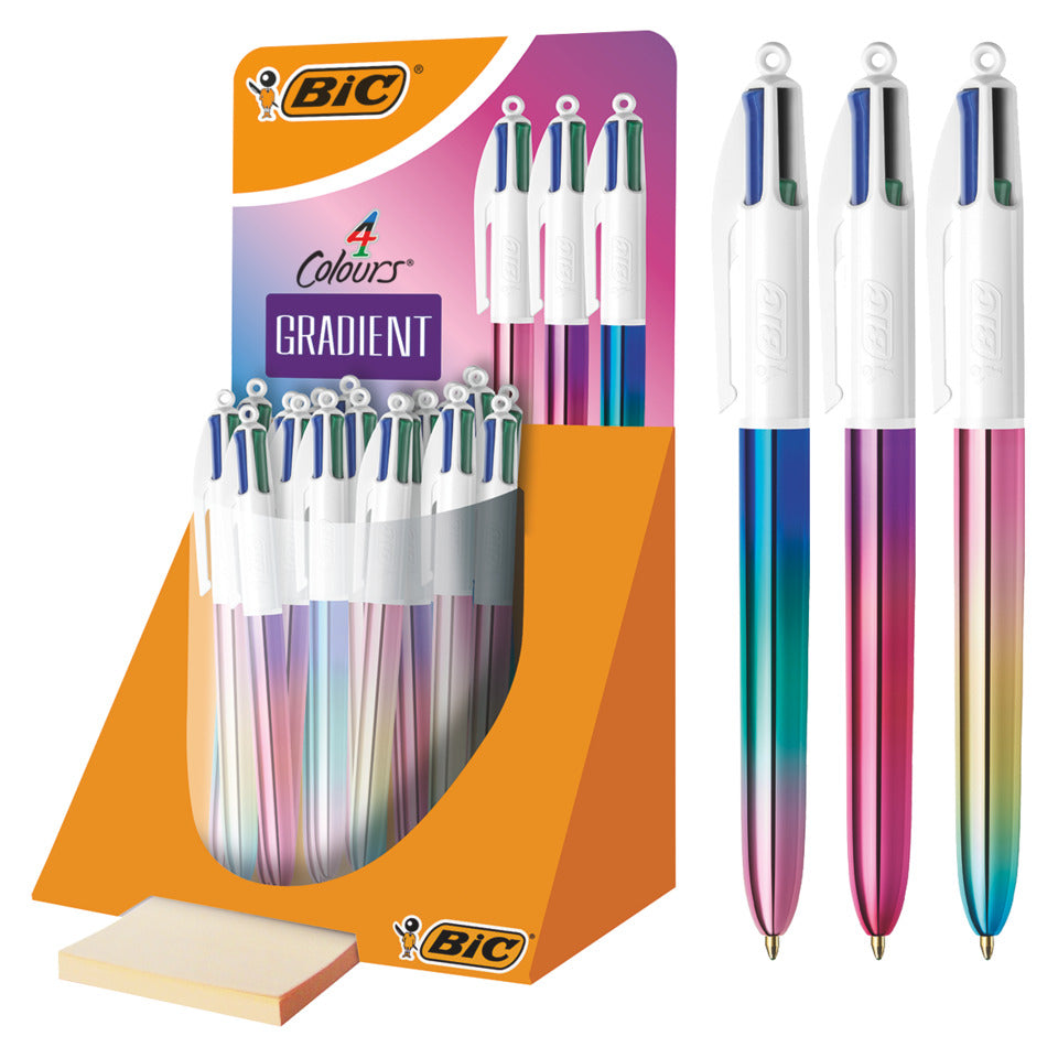 Vierfarbkugelschreiber GRADIENT sortiert   im Display BIC 511031 BIC 511031 im Display