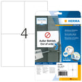 Etiketten ablösbar, 105x148mm, 100 Stück, weiß HERMA 5082 HERMA 5082 ablösbar