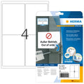 Adressetiketten ablösbar, 99,1x139mm, 100 Stück, weiß HERMA 10019 HERMA 10019 99.1x139mm BB