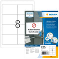 Etiketten ablösbar, 96x63,5mm, 800 Stück, weiß HERMA 10308 HERMA 10308 96x63.5mm BB