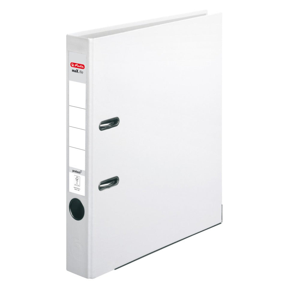 Ordner maX.file protect, A4, 50mm, weiß HERLITZ 300007119 HERLITZ 300007119 5450705 PP Color