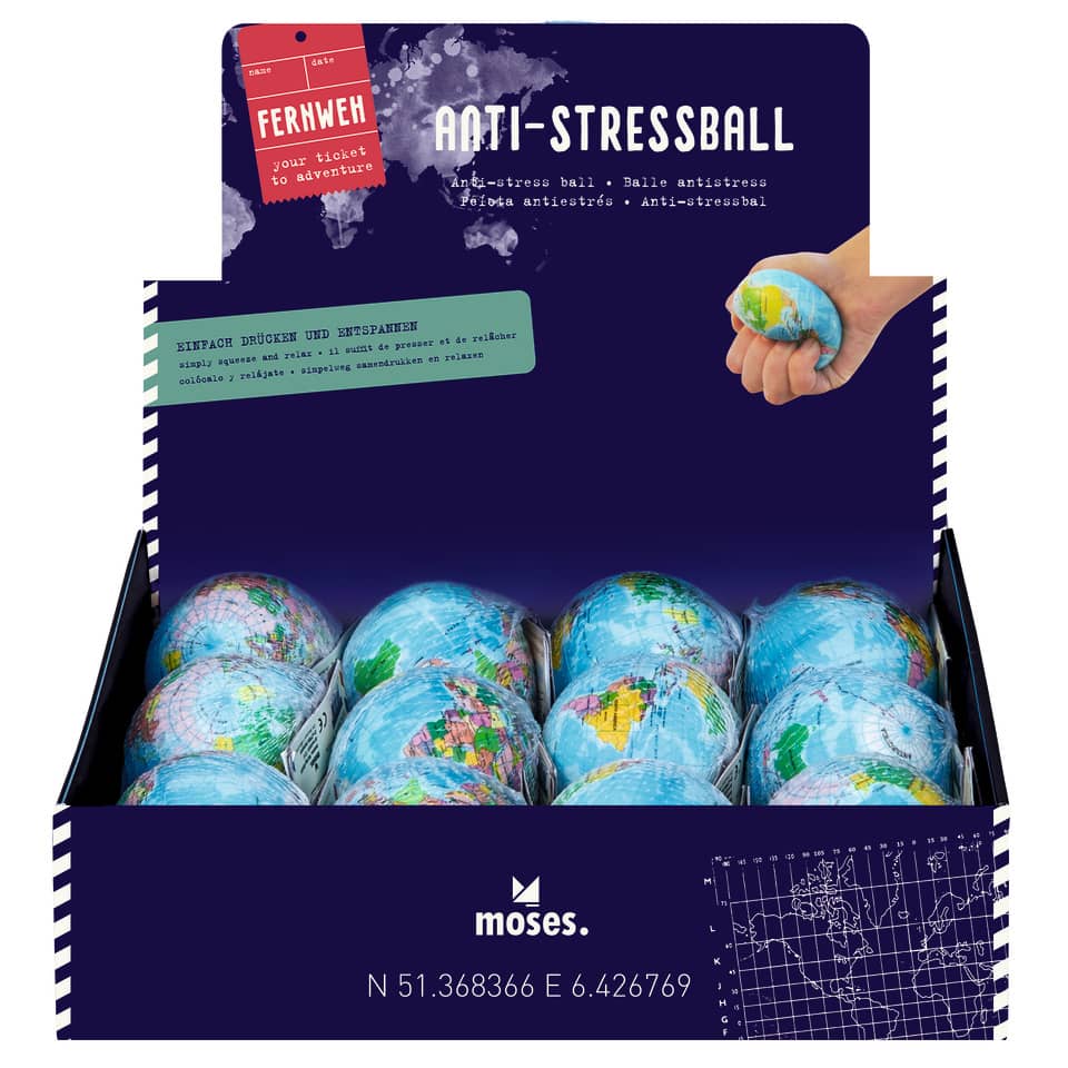 Anti-Stressball Fernweh MOSES 82315 MOSES. 82315