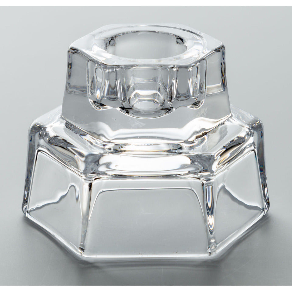Kerzenhalter transparent 2in1 transparent 4,2x6,6x5cm  52519 52519 4,2x6,6x5cm