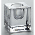 Kerzenhalter transparent 4x4x4cm  52528 52528 4x4x4cm