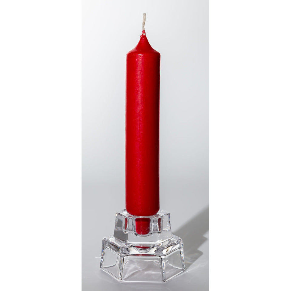 Kerzenhalter transparent 2in1 transparent 4,2x6,6x5cm  52519 52519 4,2x6,6x5cm