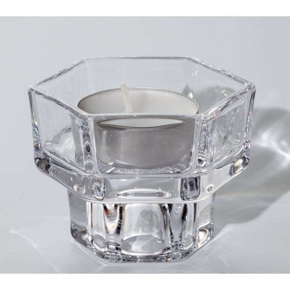 Kerzenhalter transparent 2in1 transparent 4,2x6,6x5cm  52519 52519 4,2x6,6x5cm