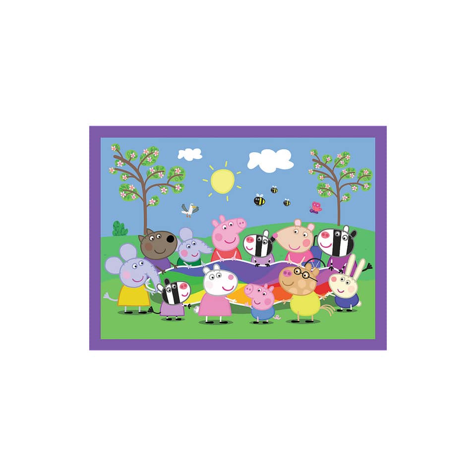 Puzzle 2in1+Memo Peppa Pig, 30+48 Teile, 2x12 Memokarten TREFL 93331 TREFL 93331 34+48Teile 2x12 Memokarten