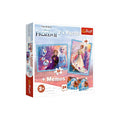 Puzzle 2in1+Memo Disney Frozen, 30+48 Teile, 2x12 Memokarten TREFL 93335 TREFL 93335 34+48Teile 2x12 Memokarten