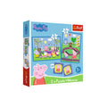 Puzzle 2in1+Memo Peppa Pig, 30+48 Teile, 2x12 Memokarten TREFL 93331 TREFL 93331 34+48Teile 2x12 Memokarten