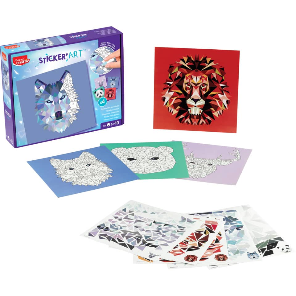 Bastelset Kreativ-Set STICKER'ART, bunt CREATIV 907055 CREATIV 907055 STICKER'ART
